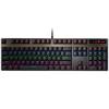 Rapoo V500PRO Wired Backlit Mechanical Keyboard, 104-Key Full-Size Gaming E-Sports Laptop Multimedia Office PUBG Anti-Ghosting Keyboard, Brown Switch