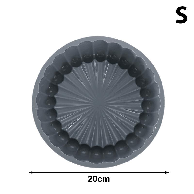Sunflower Cake Pan 7.87/10.04 Inch Round Cake Baking Pan Nonstick Silicone Cake Molds For Anniversary Cheesecake Bread Mould