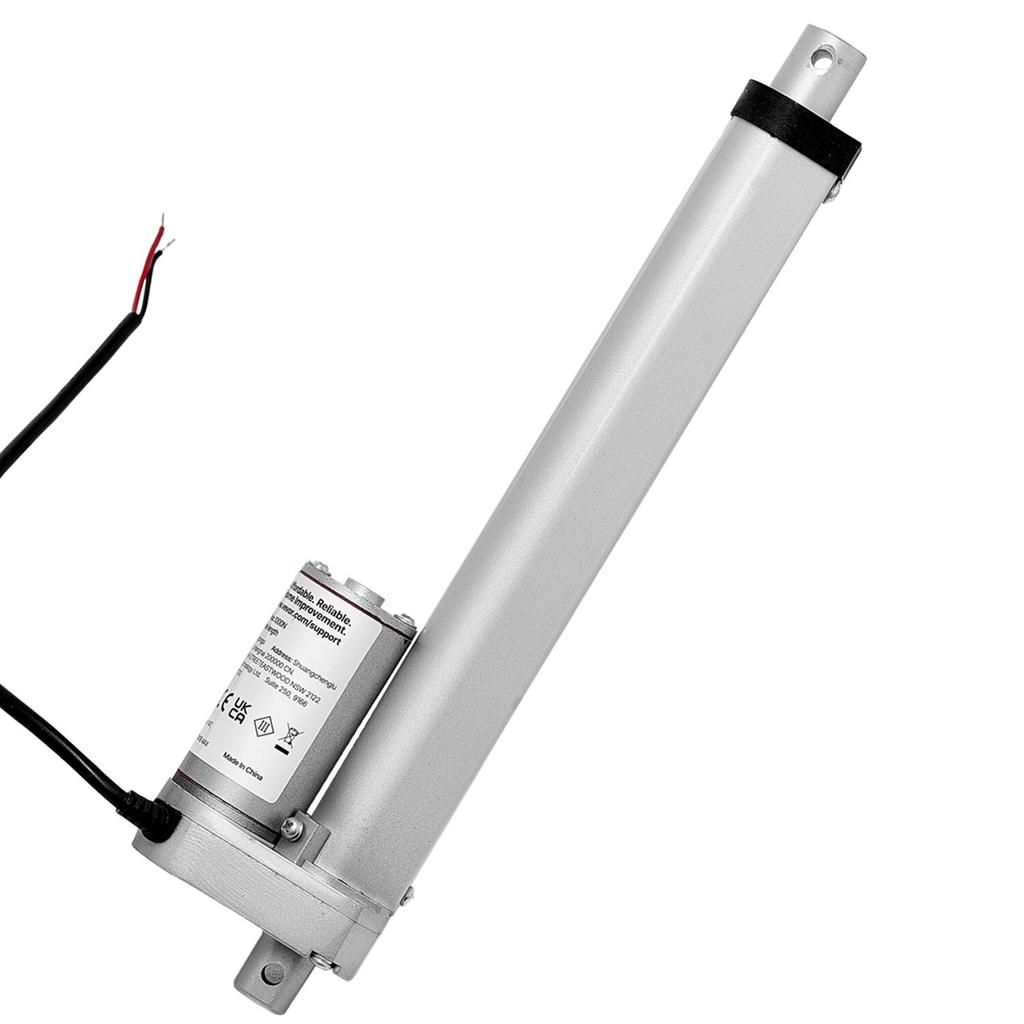 12V Linear Actuator, 203.2mm Stroke 15mm/s High-Speed 1000N Linear Motion Actuator - with IP54 Protection & Mounting Bracket for Lift Desk, Recliner