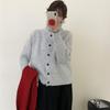 Turtleneck Sweater Jacket Women's Autumn and Winter New Loose Lazy Style Simple Color Matching Knitted Cardigan Top