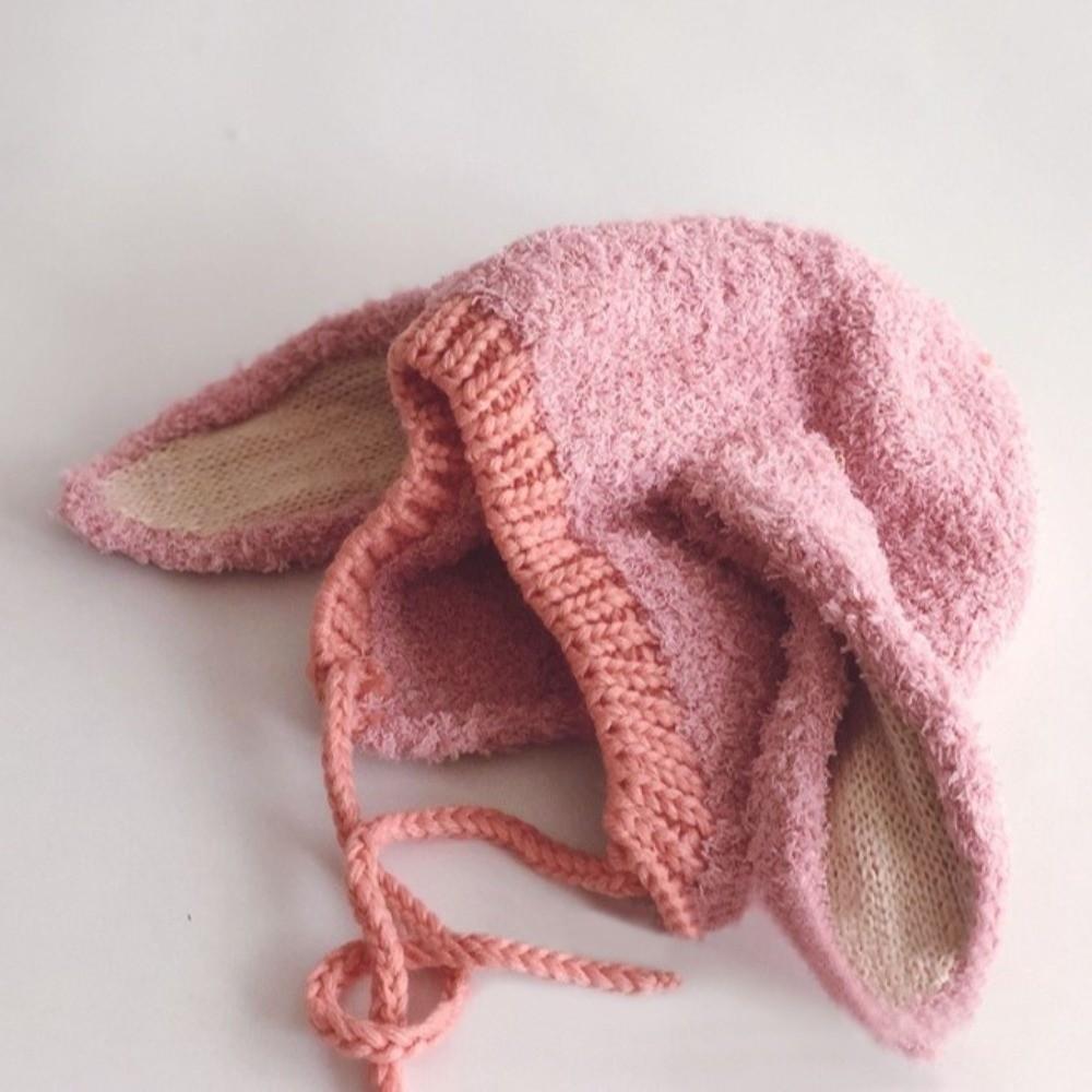 Cartoon Ear Protection Cap Thick Warm Plush Beanie Cap Unisex Baby Rabbit Hat Vacation