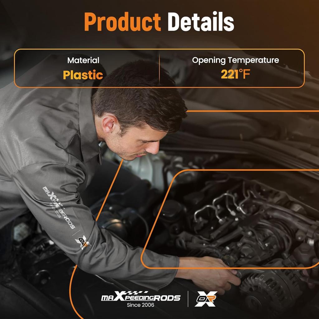 maXpeedingrods Engine Coolant Thermostat Housing Assembly with Temperature Sensor for BMW 228i 320i 328i 428i 528i X1 X3 X4 X5 Z4 2012-2016, Replaces