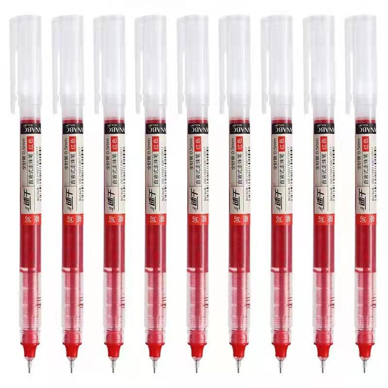 30pcs/10pcs Direct Liquid Quick Drying Gel Pens 0.5mm - Smooth Writing, Fast Drying Ink - For Students & Office Workers