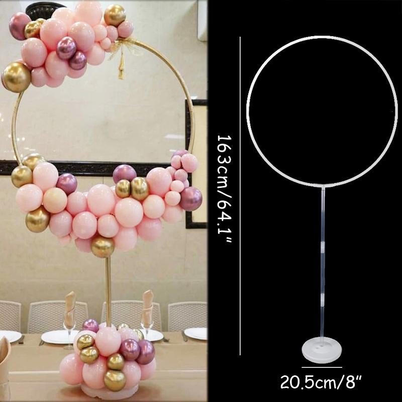 163x73cm Circle Balloon Arch Stand round Balloons Holder Column kids birthday Party Baloon Wedding Decoration Baby Shower ballon
