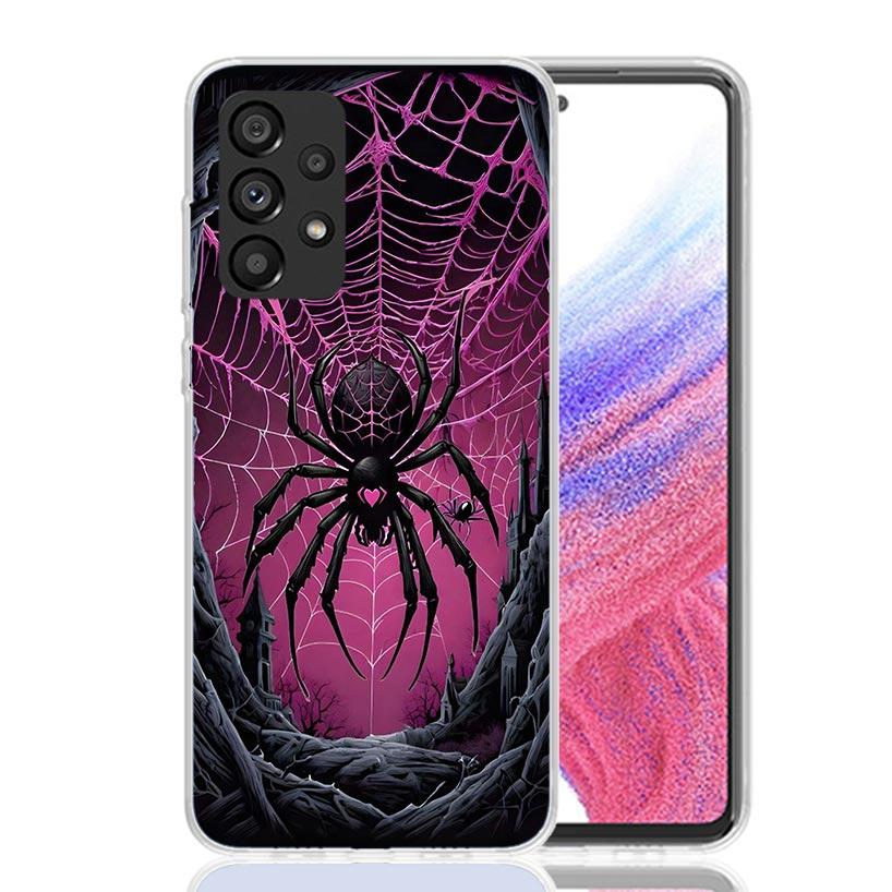 Black Widow Spider Insect Phone Case for Samsung Galaxy A17 A16 A15 A14 A13 A57 A56 A55 A54 A53 A37 A36 A35 A34 A33 A26 A25 A24