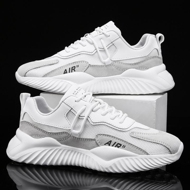 

Non-slip soft sole breathable mesh sneakers men s summer versatile forrest forrest shoes Lightweight casual running shoes breathable and comfortable 39 белый