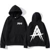 Anuel Bequemer doppelseitiger Grafikdruck Herren Herbst Fleece-Hoodie Locker Regulär Langarm Mode Streetwear Sportbekleidung
