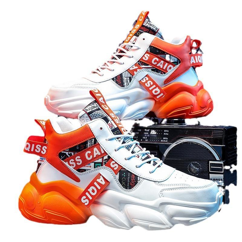 Fashion Men's High Quality Sneakers Platform Breathable Lightweight Running Shoes Outdoor Casual Basketball Shoes Tenis Masculino