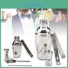 Luxuriöses Cocktail-Shaker-Set aus Edelstahl mit Weinsieb und Eiszange 550ml