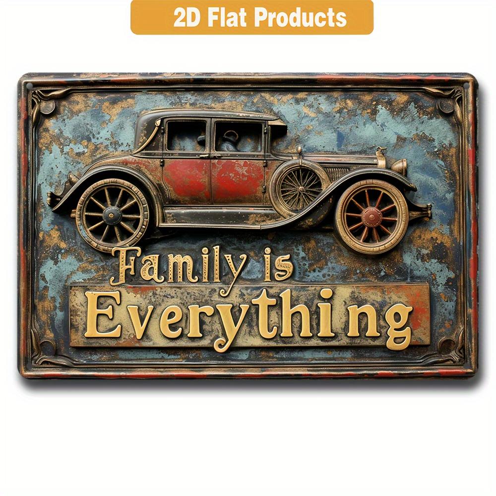 FJ Vintage Decor Metal Tin Signs 2D Flat Printing Retro Posters Room Decoration Home Bar Pub Club Wall Art Decor