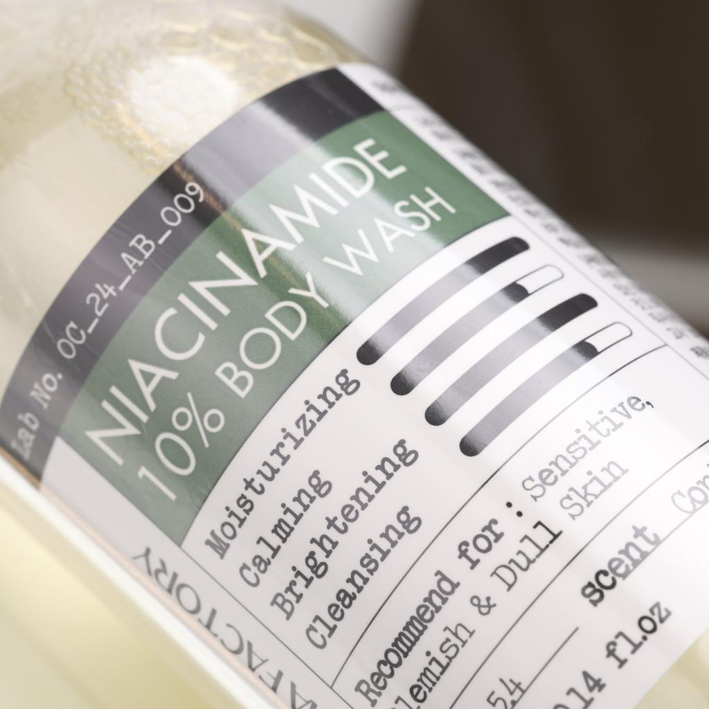 DERMA FACTORY Niacinamide 10% Body Wash - 300ml