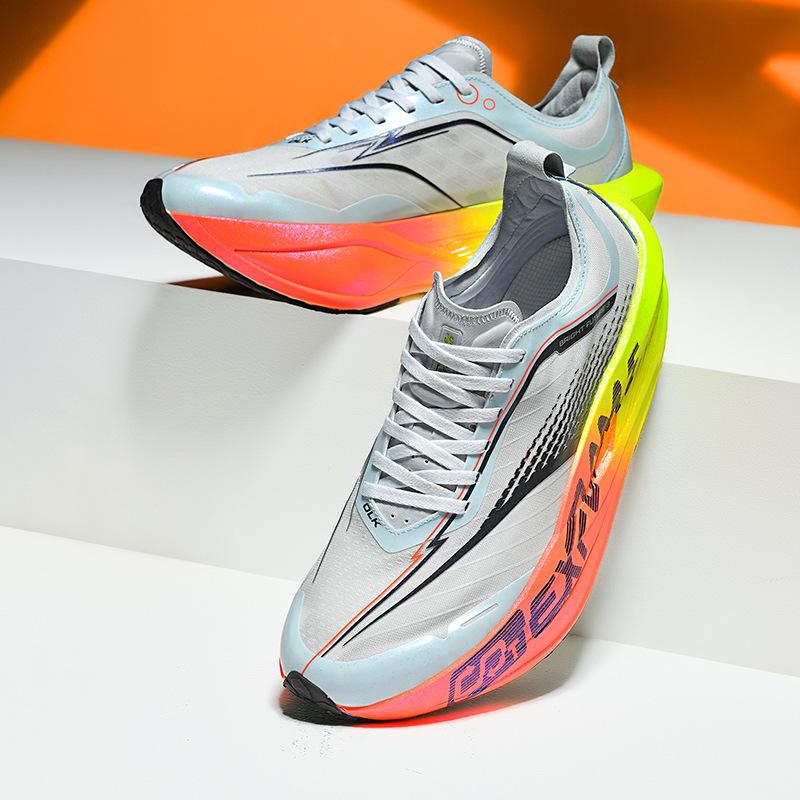 Classic lace-up new fly-woven breathable four-season casual sports shoes couple running shoes cushion