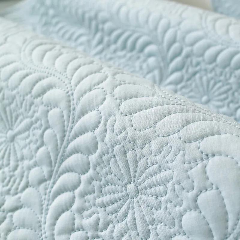Cotton Quilted Embroidered Sofa Cushion Modern Simple Non-Slip Cotton Sofa Cushion Towel Four Seasons Universal Solid Color