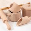 Beech Wood Tea Party Play Set for Kids - Pretend Play & Sensory Bin Kitchenware