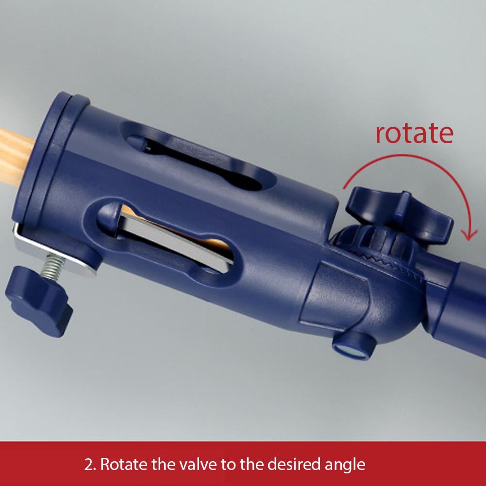 1pc Universal Gripper Multi-angle Rotary Clips Adapter Roller Brush Putty Knife Paint Rod Connector Holder Tools