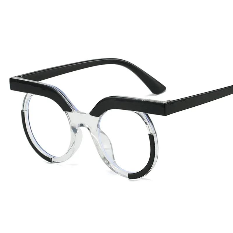Trendy Round Glasses Women Men Transparent Eyewear Brand Designer Classic Clear Eyeglasses Fashion Optical Frame Oculos