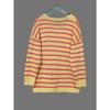 Women S V Neck Long Sleeve Striped Knit Pullover Sweater