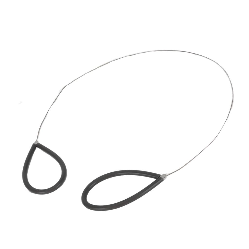 4 szt. Drutowe elastyczne bezpieczne narzędzia do cięcia z nierdzewnej stali dla artystów ceramików z czarnymi rączkami