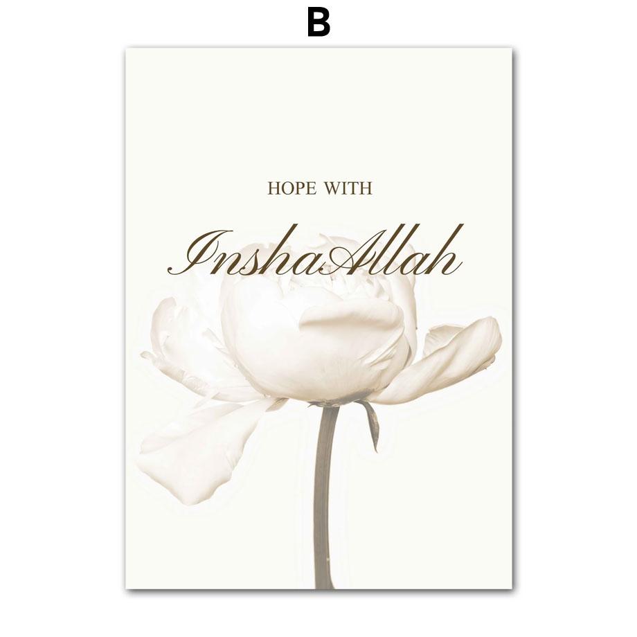 Islamische marokkanische Schilfrohr-Beige-Blumen-Boho-Nordic-Poster, Wandkunst, Leinwandgemälde und Drucke, Wandbilder für Wohnzimmer-Dekoration