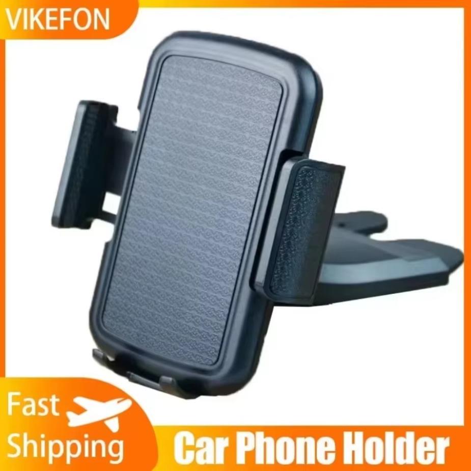 360° Rotatable Universal Car Phone Mount Stand CD Slot One-Touch Release Car Phone Holder for 4-12 Inch Mobile Phone and Tablet