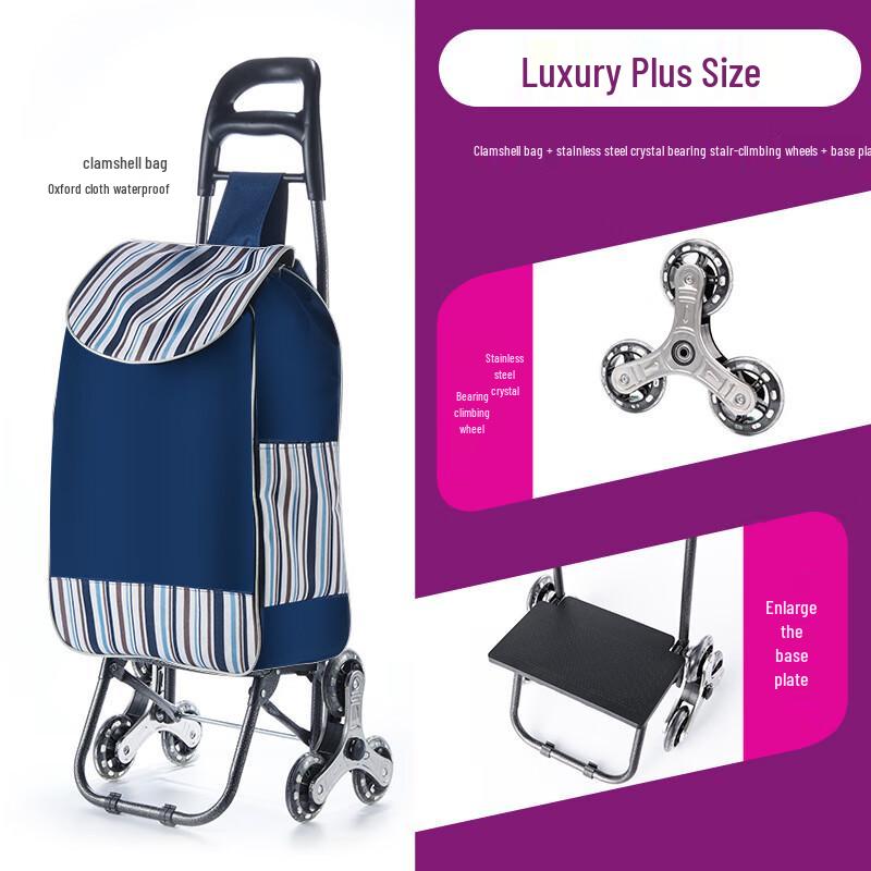 TANCHUAN Tragbarer faltbarer Einkaufswagen