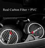 New 2Pcs High Quality Non-slip Elastic Durable Real Carbon Fiber Car Auto Water Cup Slot Non-Slip Mat Pad Sport Style
