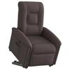 Relax Chair with Rising Function by Dark Brown Fabric