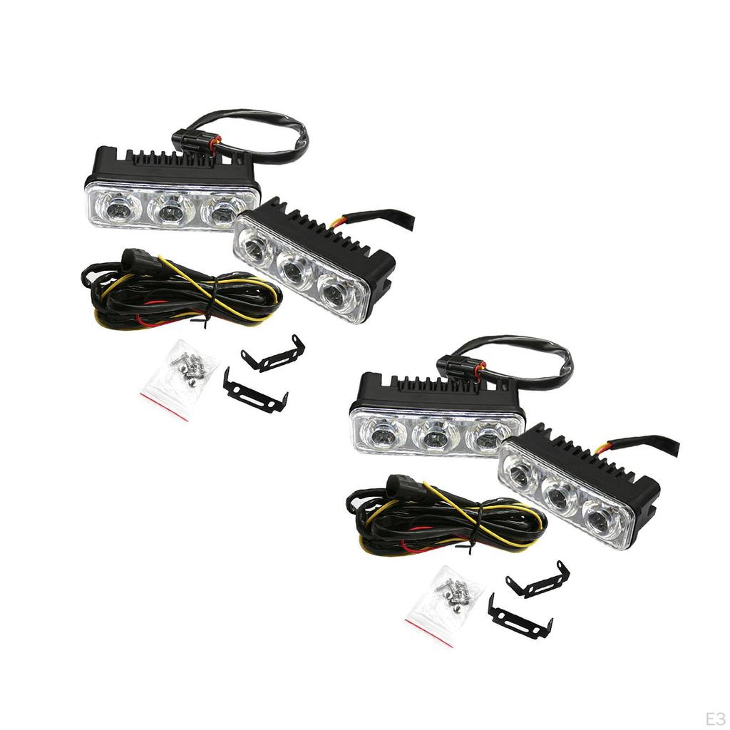 Bright LED Daytime Running Lights for SUVs - Pair