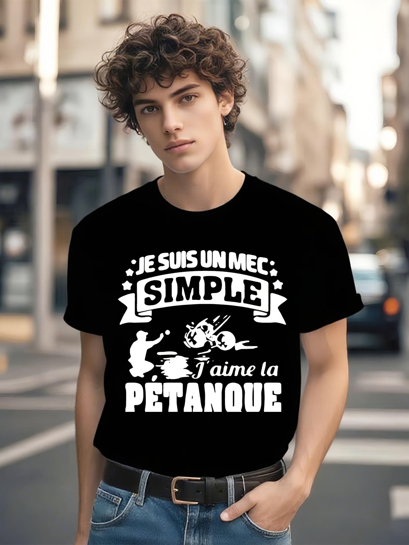 Funny Tshirt Funny French Petanque Boule Graphic Tshirt -... S