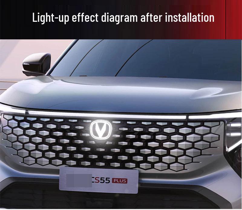 Chang'an UNIT Rui Cheng CC Xin Yue Xiang CS55Plus LED Daytime Running Light Logo Modification.