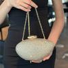 Fashion Full Diamonds Embedded Women's Evening Clutch Bag Brand Banquet Handbag High-End Luxury Dress Metal Chain Crossbody Bag