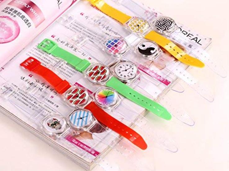 ZooooM Silicone Watch with a Unique Design, Quartz Movement, Fashionable and Casual, Perfect Gift for Men and Women (Rainbow) ZM-WATCH3036-RAI