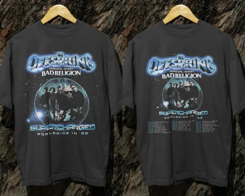 The Offspring & Bad Religion Tour Tee | Punk Rock Band Shirt | Worldwide 2026 Unisex T-Shirt XL