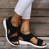 2022 Summer Women's Plus Size Wedge Heel Open Toe Mesh Breathable Outdoor Slippers