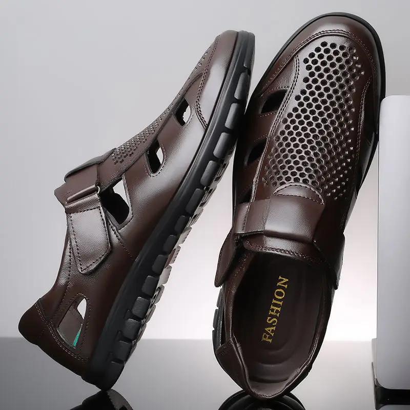 Fashion Flat Male Shoe Non-slip Beach Japanese New Arrival Summer 2025 Low Price Breathable Casual Luxury Clearance Sale 39 Men's Sandal