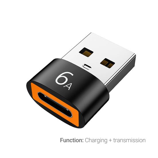 Charger Adapter Multifunctional Plug Play Type-C Fast Charging Female To USB3.0 Male PD