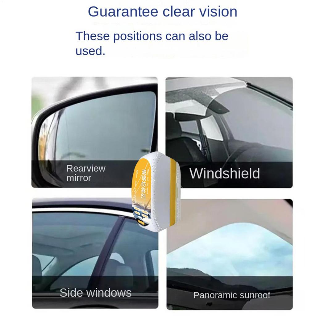 Car Windshield Cleaner Glass Water Repellent Anti Rain Fog Coating Agent Auto Glass Oil Film Remover 180ml Anti Fog Brush