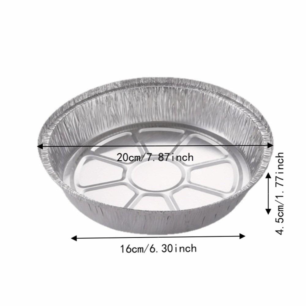 20PCS 6 Inch 7 Inch 8 Inch 9 Inch Air Fryer Foil Baking Pan Food Grade Tin Foil Pan  Baking Cooking