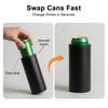 Dual Can Holder with Quick Reload 2 Beer Soda Can Cooler Insulated Beverage Holder Outdoor Event Accessory