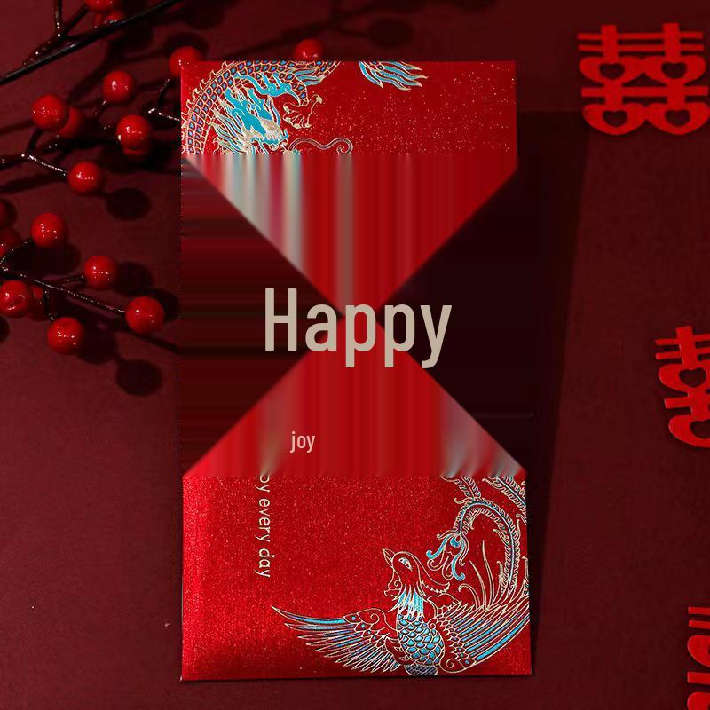 Unique Wedding Red Envelope Bag for Engagement & Wedding Gifts: One-in-a-Million Design