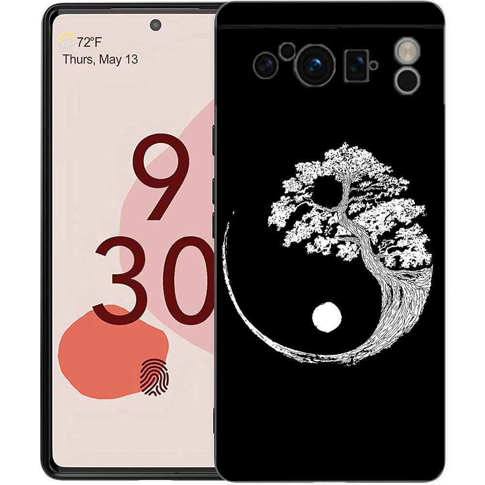 

Черно-белые линии Модный чехол для телефона Google Pixel 8 7 6 Pro 6A 7A 5G Мягкий силиконовый противоударный чехол TPU Черный чехол Fundas Pixel 8