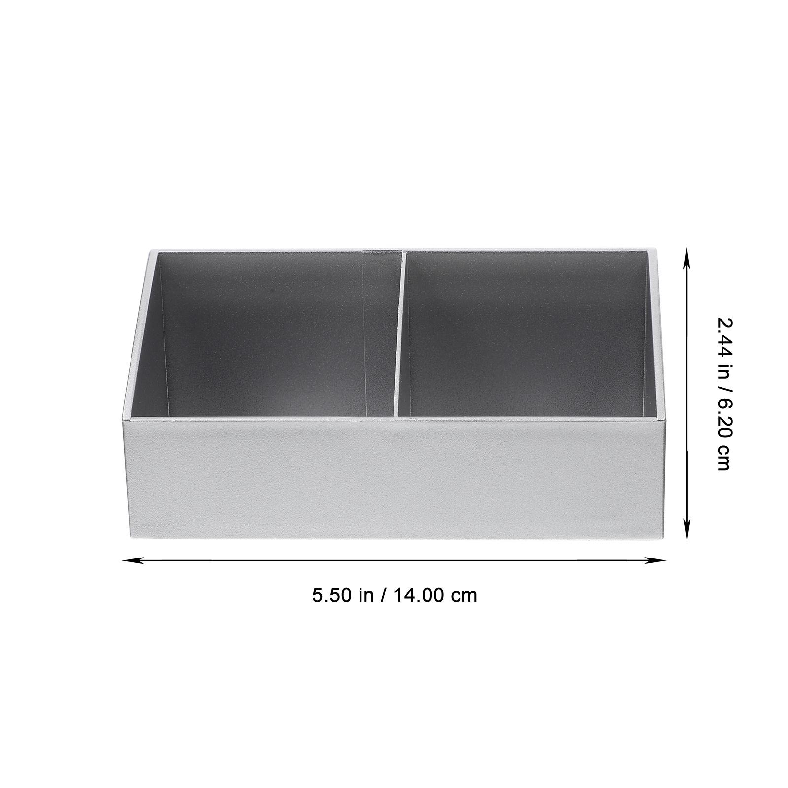

Compact Tea Bag Organizer High-Grade Material Storage Box for Tea Sugar Coffee Snack Holder Restaurant Use Coffee Creamer Holder серебряный