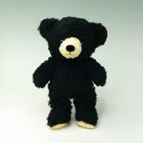 

Doshin Original Made in Japan Fluffy Bear Plush Toy, Height 29cm, Black