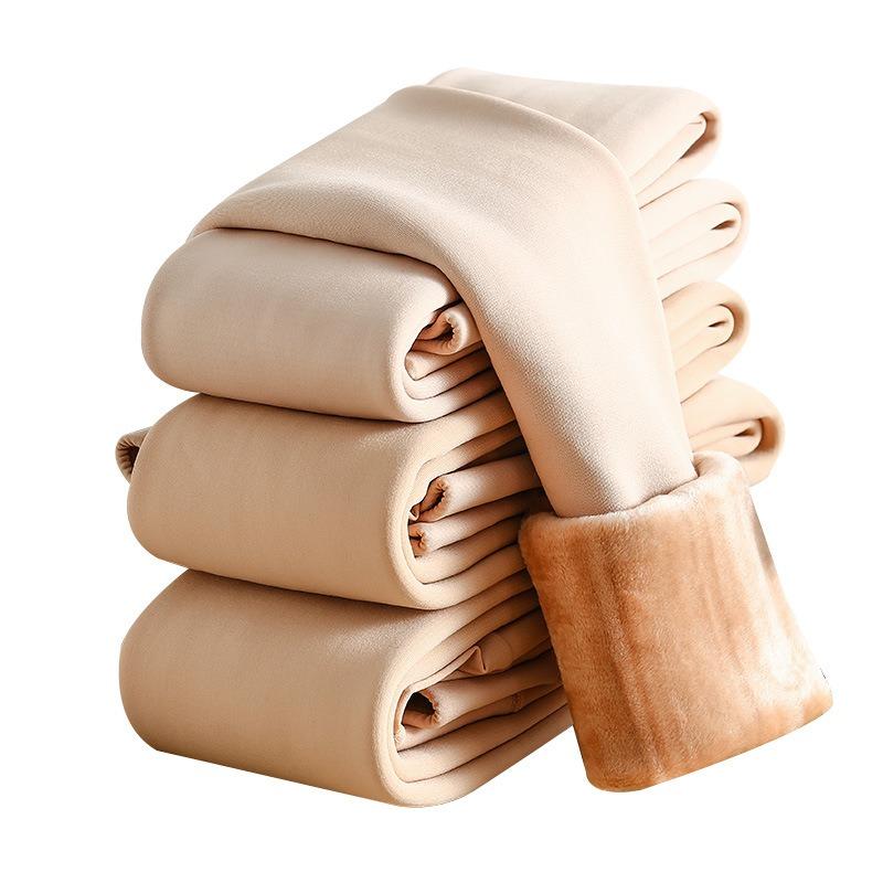 Autumn and winter new velvet thickened imitation nylon pantyhose bare leg leggings pantyhose with foot artifact beautiful legs skin tone leggings