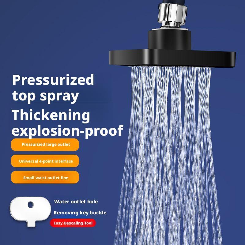 High Pressure Bathroom Nozzle Small Waist Top Spray Shower Descaling Connecting Rod Shower Top Spray Universal Shower Shower