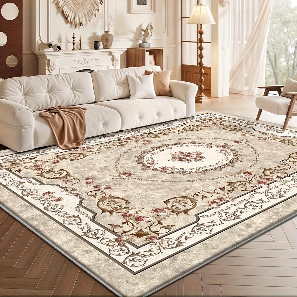 

Ковер JIT Velvet 850 г/кв.м Винтажный Дизайн Большой Ковер для Гостиной и Спальни, Машинная Стирка с Нескользящей Основой, Ковер для Столовой, Офиса 100cm*160cm / 39Inch*63In