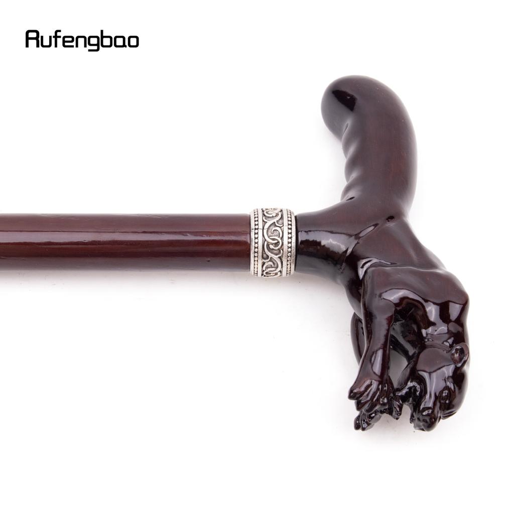 Maro Jump Leopard Băț de modă din lemn Decorativ Vampir Cospaly Party Lemn Baston de plimbare Halloween Mase Baghetă Crosier 93cm