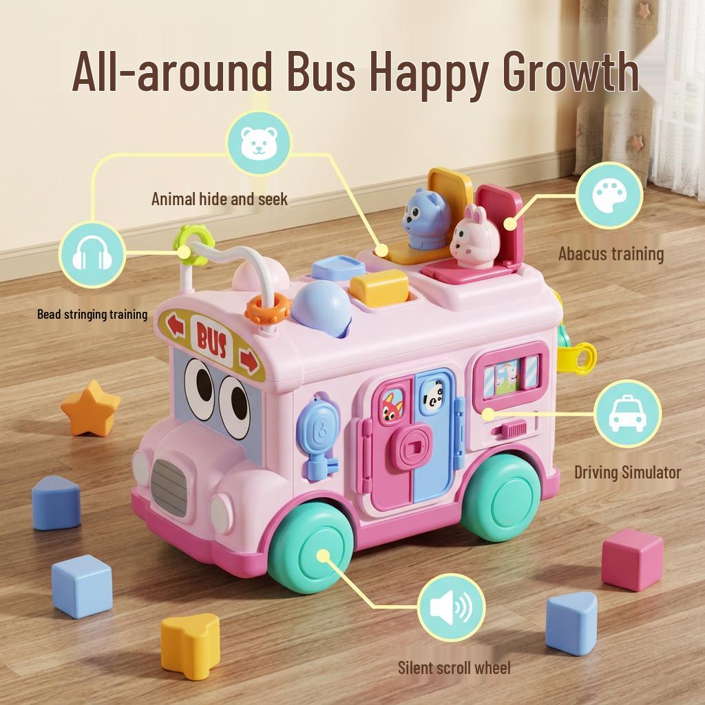 Busy Bus Polyhedron: Baby Motor Skills & Learning Toy