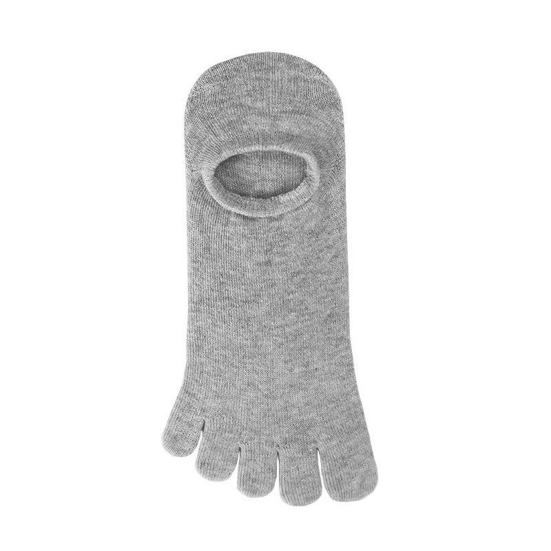 Fünf-Finger-Socken, Unsichtbare Socken für Damen, Baumwollsocken, Flach geschnittene Dünne Schweißabsorbierende Sneaker-Socken, Zehensocken