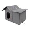 Cat House for Outdoor Cats Foldable Water Resistant Rainproof Feral Cats Shelter Cat Cave